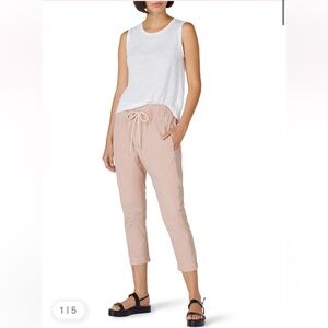 Bassike Pale Pink Original Cotton Canvas Relaxed Pants Size 0